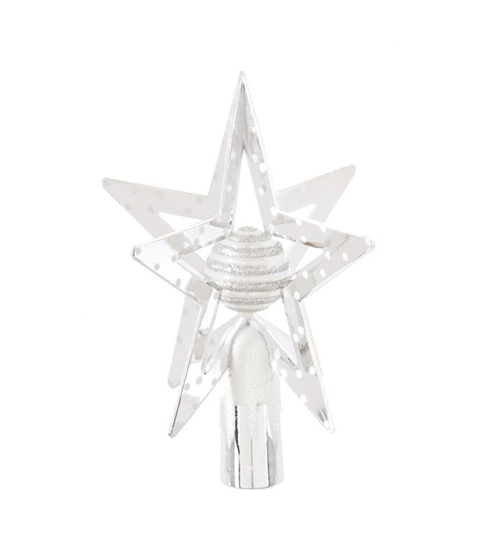 ESTRELLA ARBOL NAVIDAD BCA./DORADA