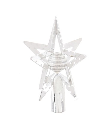 ESTRELLA ARBOL NAVIDAD BCA./DORADA