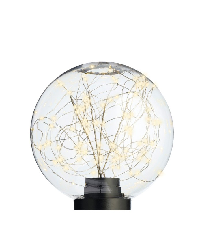 BOLA DECORATIVA SOBREMESA 20CM.TRANSP.