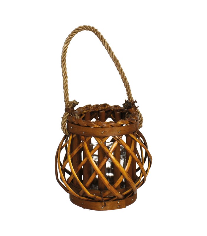 PORTAVELAS VASO CRISTAL PRANCER 15 CM.