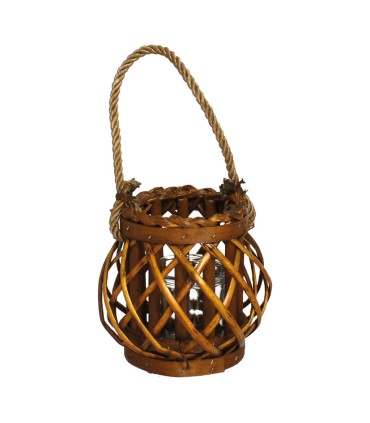 PORTAVELAS VASO CRISTAL PRANCER 15 CM.