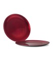 BAJO PLATO 33 CM. ROJO