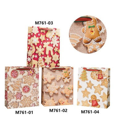 BOLSA REGALO DECORADA DASH 42X30 CM.