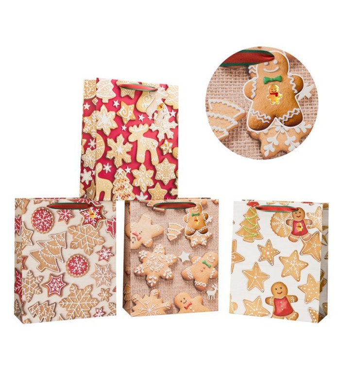 BOLSA REGALO DECORADA DASH 32X26 CM.