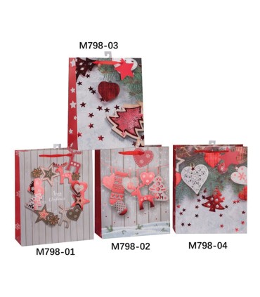 BOLSA REGALO DECORADA JENA 42X30 CM.