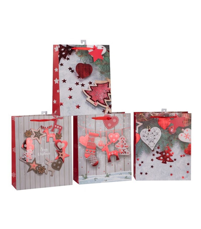 BOLSA REGALO DECORADA JENA 32X26 CM.