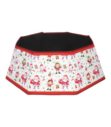 PIE DE ARBOL PLEGBLE SANTA/DUENDES 50X50