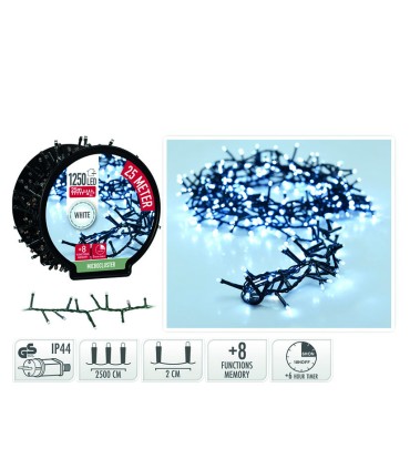 MICROCLUSTER 1250 LED LUZ BLANCA 20M.