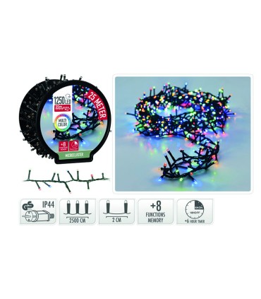 MICROCLUSTER 1250 LED MULTICOLOR 20M