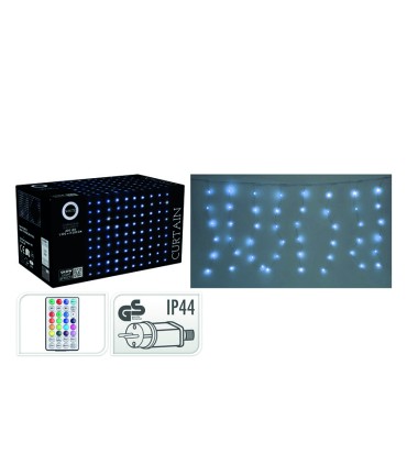 CORTINA 400 LED LUZ BLANCA 2x2M.