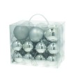 CAJA  30 BOLAS LORYNG 6-8 CM. PLATEADO