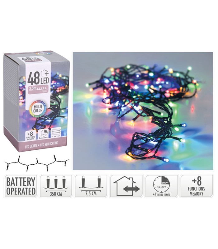 ILUMINACION 48LED INTER. C/BATE. MULTICO