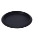 BANDEJA REDONDA METAL. NEGRA 35 CM.