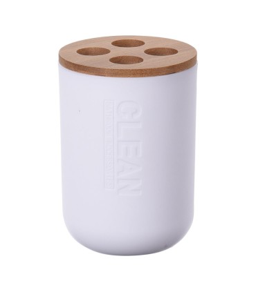 VASO PORTACEPILLO BLANCO