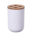 VASO PORTACEPILLO BLANCO