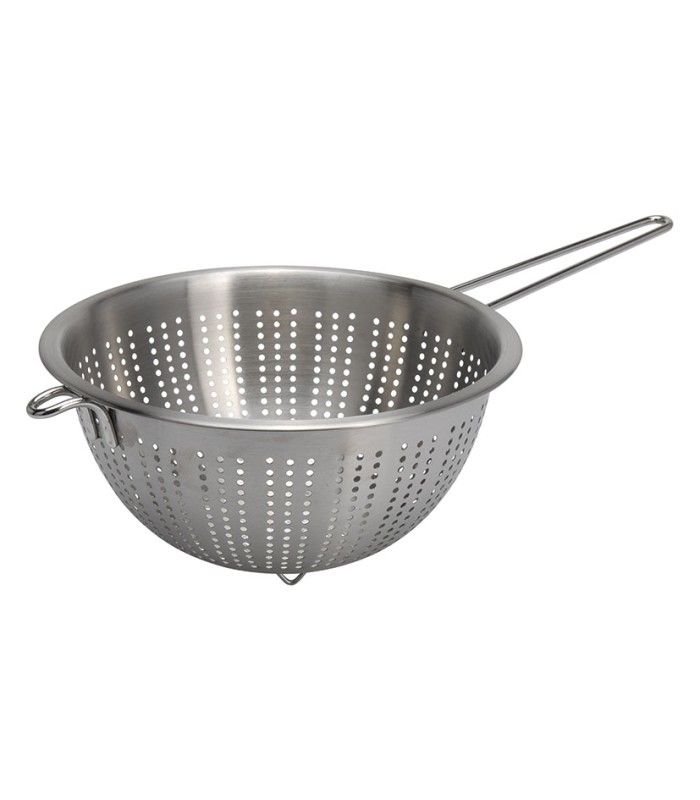 COLADOR CON MANGO ACERO INOX 24 CM.