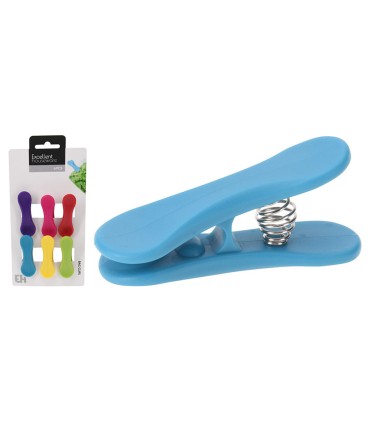 JGO. 6 PINZAS COLOR P/BOLSAS ALIMENTOS