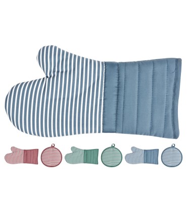 MANOPLA+AGARRADOR RAYAS COL. SURTIDOS