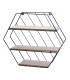 ESTANTERIA MURAL METAL/MDF 35X9X31 CM.