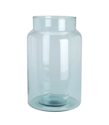 JARRON VIDRIO RECICLADO 21X35 CM.