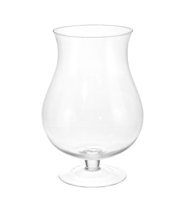 JARRON TIPO COPA CRISTAL 17X32 CM.