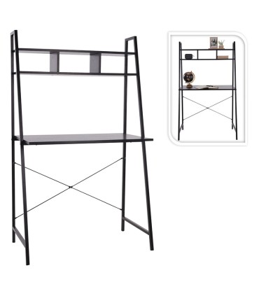 MESA ESCRITORIO COLOR NEGRO 84X46X142 CM