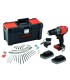 KIT TALADRO 18V 2 BAT 2,0 Ah CON 120 ACC