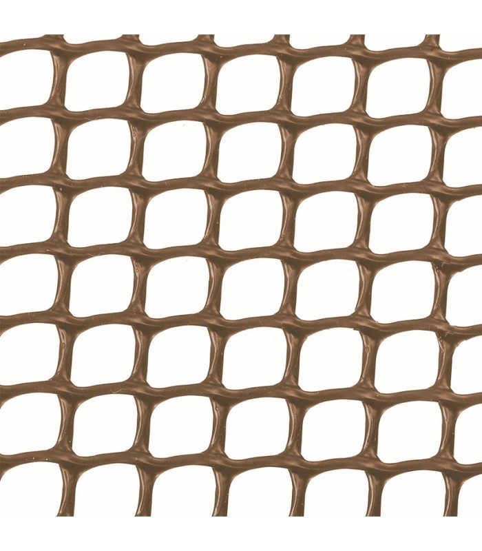 MALLA CUADRADA 10X10 MARRÓN. 1X5 M