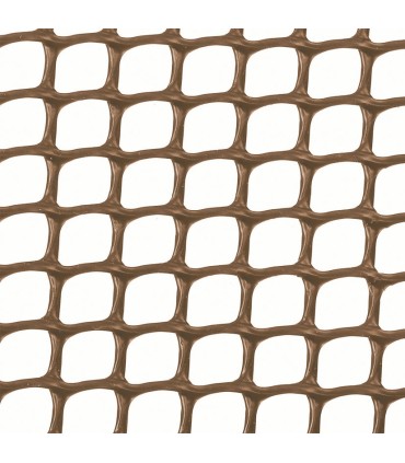 MALLA CUADRADA 10X10 MARRÓN. 1X5 M