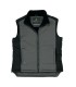 CHALECO CON FORRO POLAR GRIS/NEG T/L