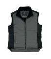 CHALECO CON FORRO POLAR GRIS/NEG T/L