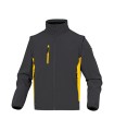 CHAQUETA SOFTSHELL GRIS/AMARILLO T/L