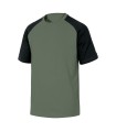 CAMISETA ALGODON VERDE/NEGRO T/XL