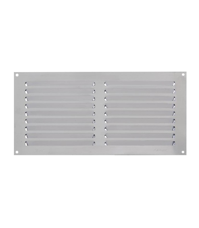 REJILLA VENTILACION AL 15X30 0.6MM PLATA