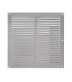 REJILLA VENTILACION AL 25X25 0.6MM PLATA