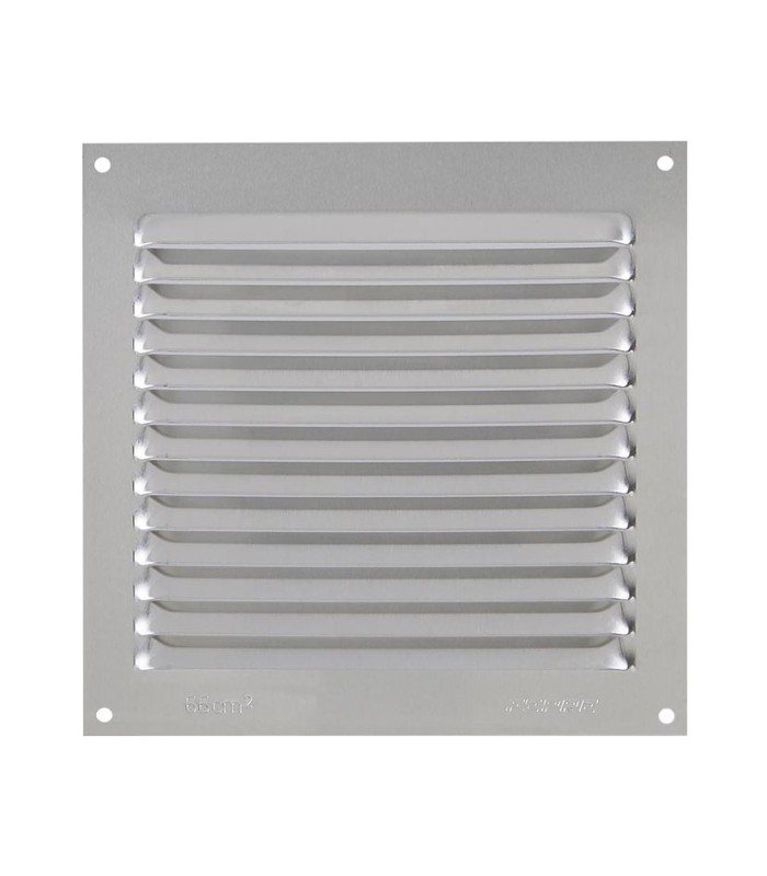 REJILLA VENTILACION AL 15X15 0.6MM PLATA