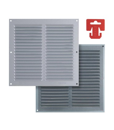 REJILLA VENTILACION AL 20X20 C/MOSQ PLAT