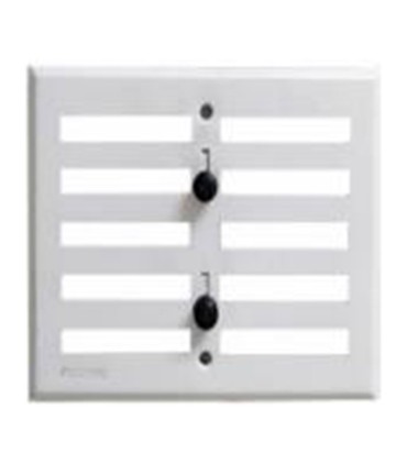 REJILLA VENTILACION REGULABLE 17X13 BL