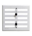 REJILLA VENTILACION REGULABLE 17X13 BL