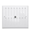 REJILLA VENTILACION REGULABLE 17X19 BL