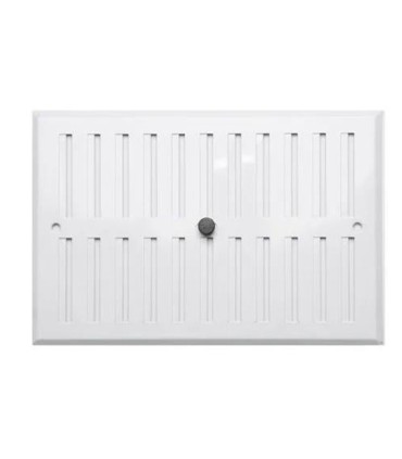 REJILLA VENTILACION REGULABLE 17X25 BL