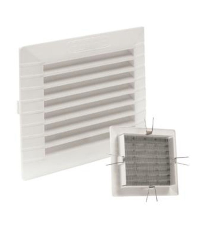 REJILLA EMPOTR/CLIPS+MOSQ 11X11CM ABS BL
