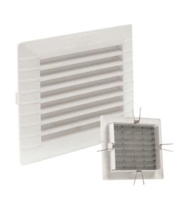 REJILLA EMPOTR/CLIPS+MOSQ 11X11CM ABS BL