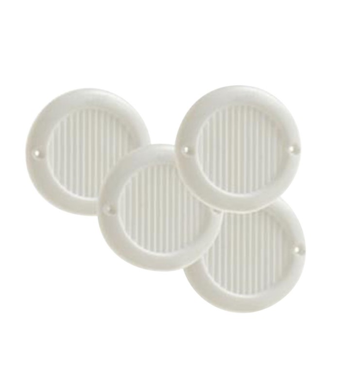 KIT 4 REJILLAS ATORNILLAR 6.4 CM ABS BL