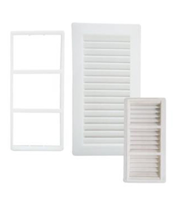 REJILLA EMPOTR SHUN C/PEST 13X26 ABS BL