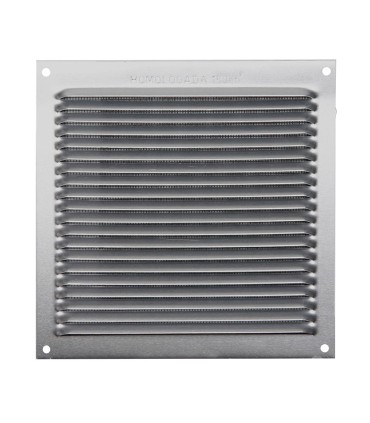REJILLA VENTILACION AL 17X17 0.6MM PLATA