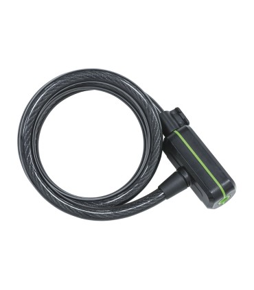 CANDADO CABLE ESPIRAL LLAVE. 180 CM.