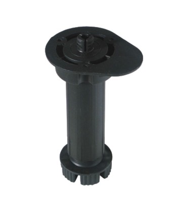 PATA MUEBLE REDONDA Ø45 MM 4 UNDS NEGRO