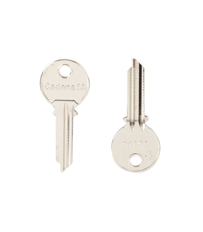 50 LLAVES BRUTO ACERO CVL-5I CADENA 88