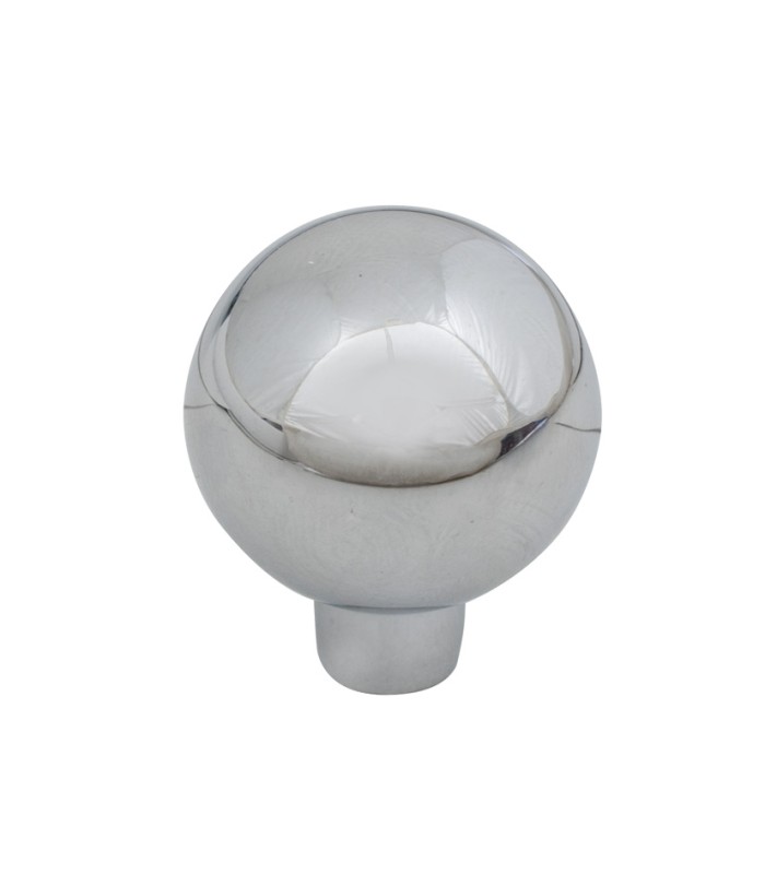 POMO ZAMAK. Ø 24 mm. CROMO BRILLO.